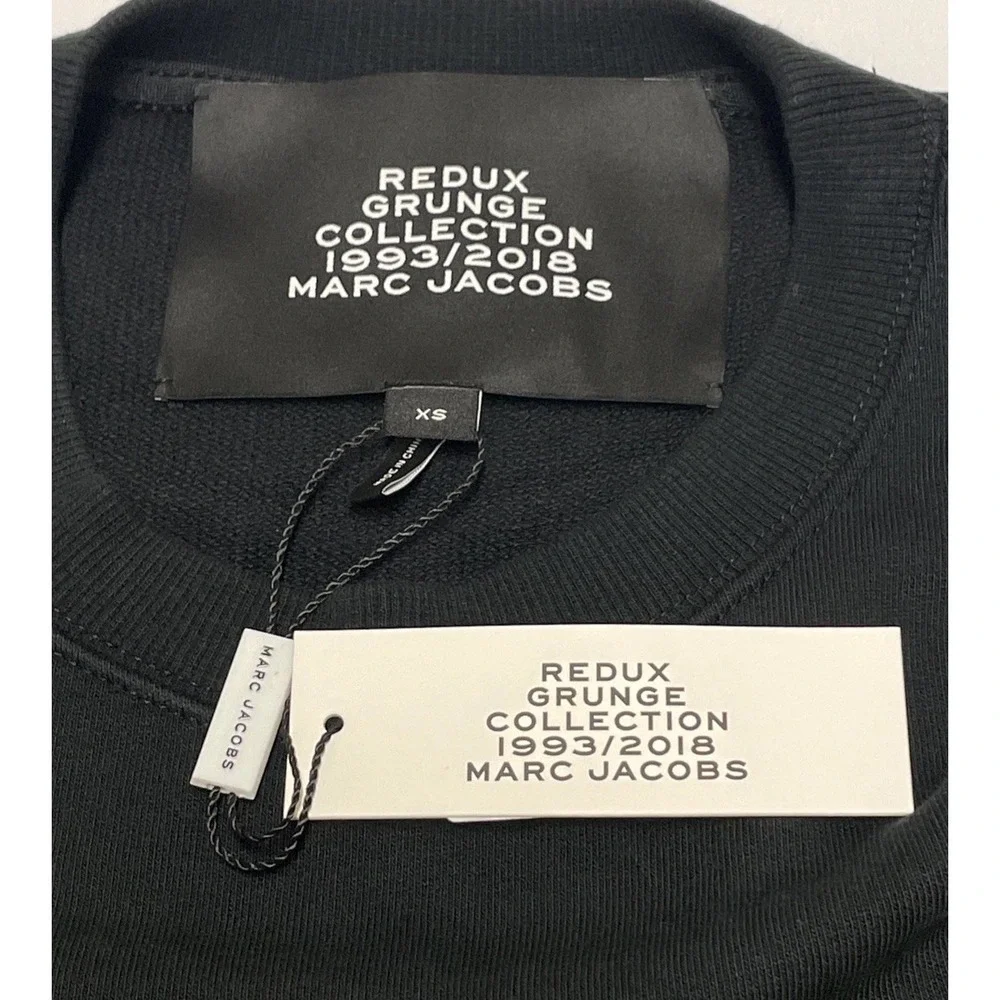 XS NIRVANA Lawsuit 2018 NOS Marc Jacobs Redux Grunge Sweatshirt‎ Unisex-Oversize